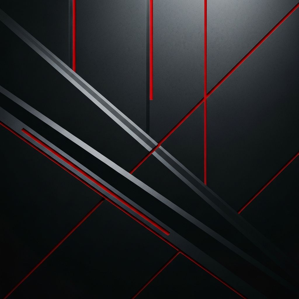 Abstrakt geometrisk grafik der repræsenterer AARKEN's industrielle design-filosofi